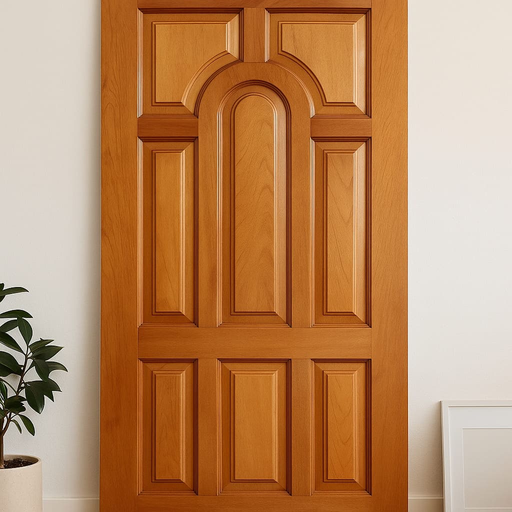 Puerta Doble Arco Caoba
